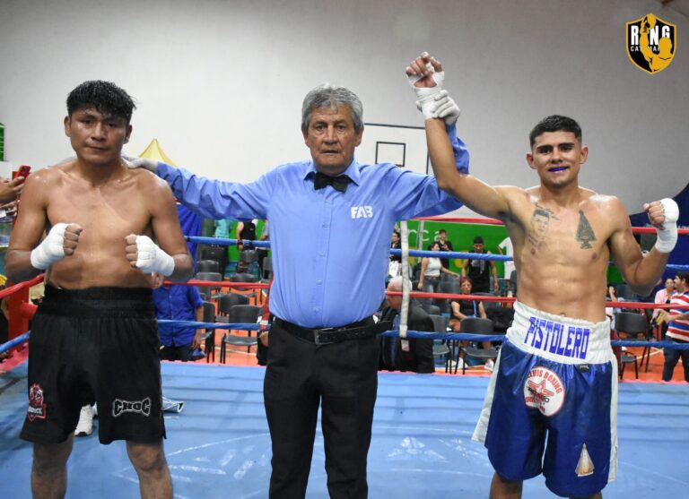 Alejandro «Pistolero» López ganó en su primera pelea internacional