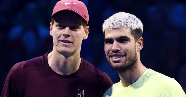 Carlos Alcaraz y Jannik Sinner, reyes del circuito ATP: el impactante número que explica su dominio en cada torneo