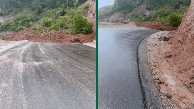 Corte total en Ruta Provincial N 1 en el sector de Las Chacritas