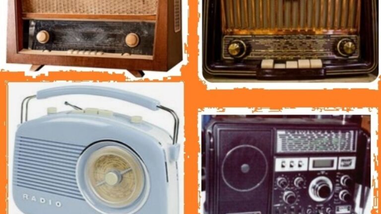 Radio antigua en un hogar argentino