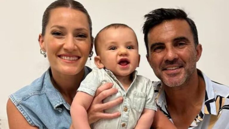 Mica Viciconte y Fabián Cubero en una imagen familiar.