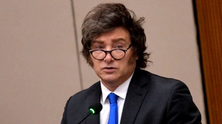 Presidente Javier Milei en acto oficial