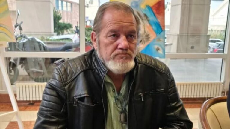 Ramón Dupuy, abuelo de Lucio Dupuy, durante su visita a Chubut