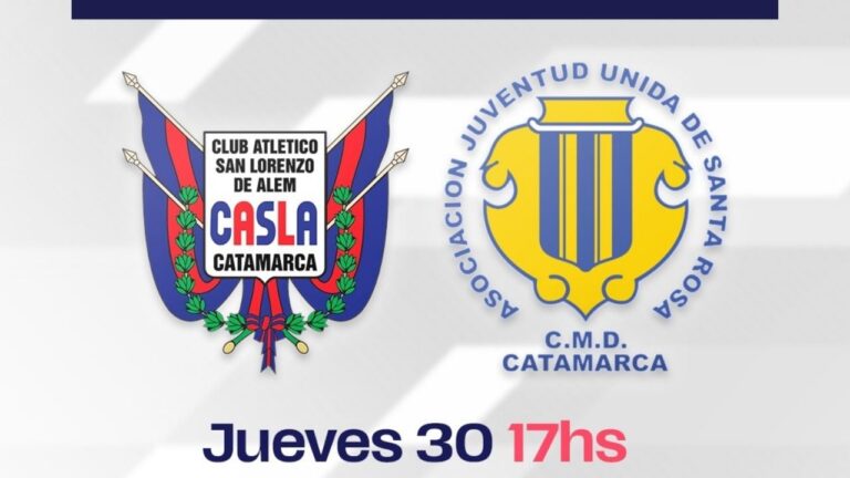 Escudos de San Lorenzo de Alem y Juventud Unida de Santa Rosa