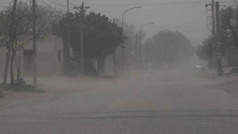 Mapa de alerta amarilla por vientos en Catamarca