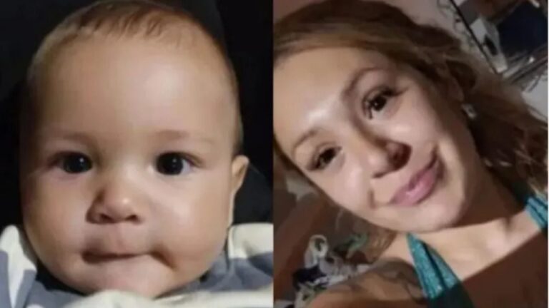 Madre con su bebé en comisaría de General Roca
