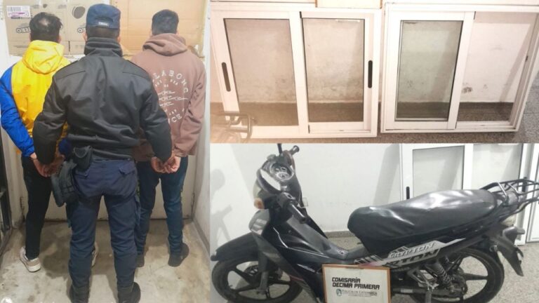 Efectivos policiales durante operativo preventivo en la zona sur de la Capital