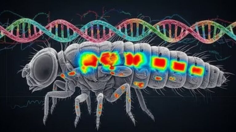 Ilustración de la bacteria Streptomyces en el suelo