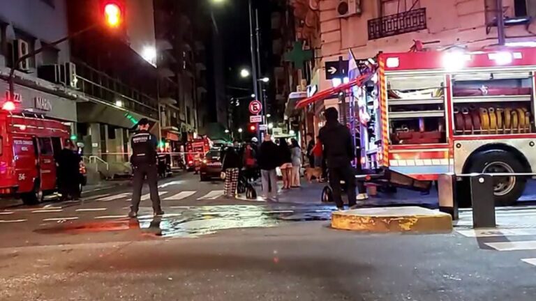 Edificio en Buenos Aires donde ocurrió el incendio