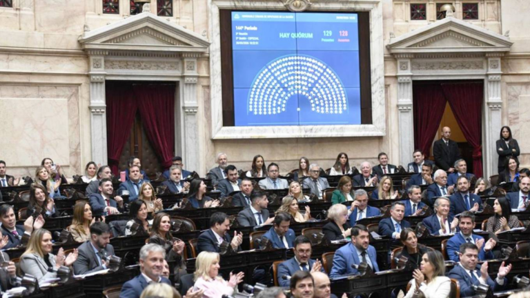 Sesión en la Cámara de Diputados de la Nación