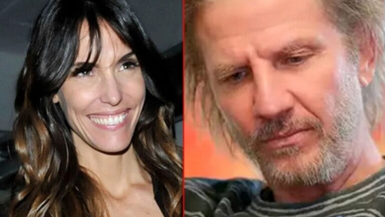 Facundo Arana abrazado a su hija India en una foto familiar