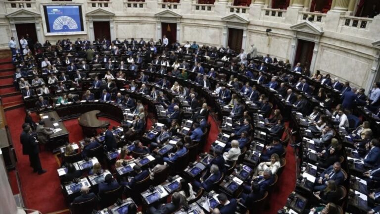 Sesión de la Cámara de Diputados en Buenos Aires