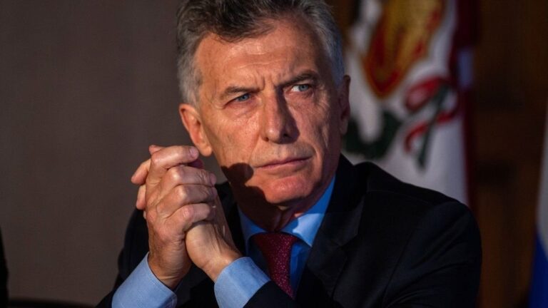 Mauricio Macri habla en un foro político