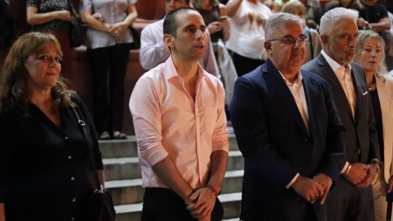 Nahuel Gallo, gendarme catamarqueño, durante una conferencia de prensa tras su liberación