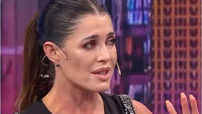 Pamela Pombo en entrevista televisiva hablando sobre su depresión