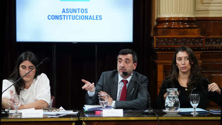 Senado argentino durante el debate de la Reforma Electoral