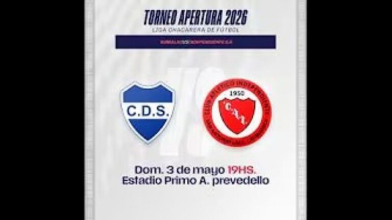 Partido entre Sumalao e Independiente de San Antonio en el estadio Primo A. Prevedello