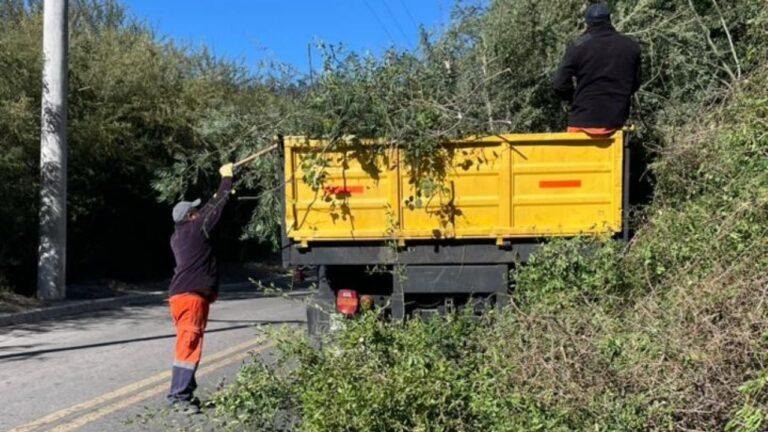 Tareas de mantenimiento en la Ruta 40 a la altura de Casa de Piedra, Catamarca