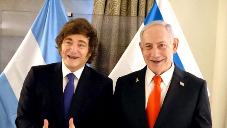 Javier Milei y Benjamín Netanyahu