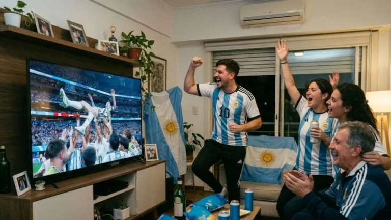 Antena de Televisión Digital Abierta (TDA) instalada en un televisor