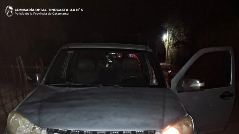 Ruta Nacional N° 60 en Tinogasta, lugar del siniestro vial