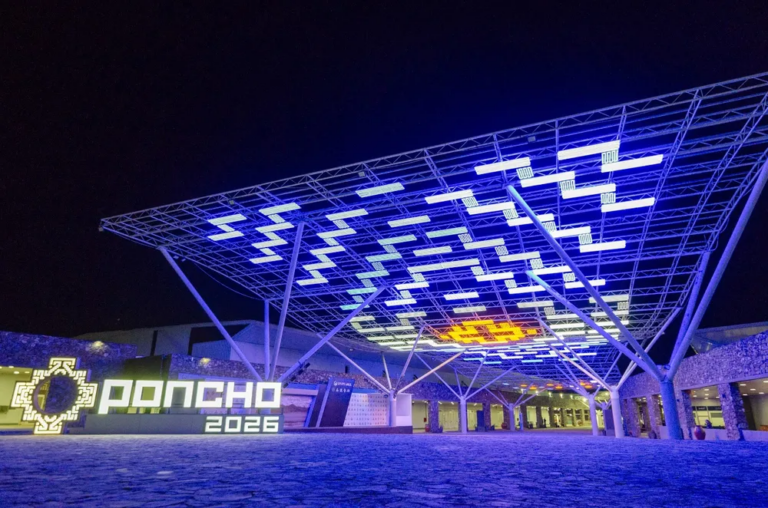 Acto inaugural de la 55° Fiesta del Poncho en el Escenario Mayor del Predio Ferial de Catamarca