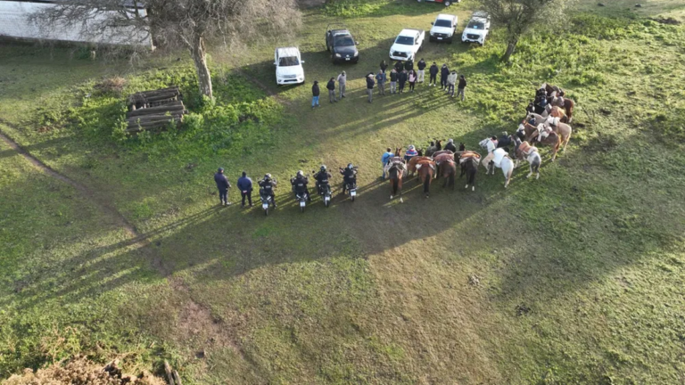 Operativo policial en zona rural de Paclín por abigeato