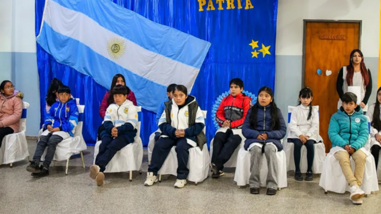 Acto de apertura de la Justa del Saber 2026 en la Escuela N° 9 de El Puesto, Tinogasta