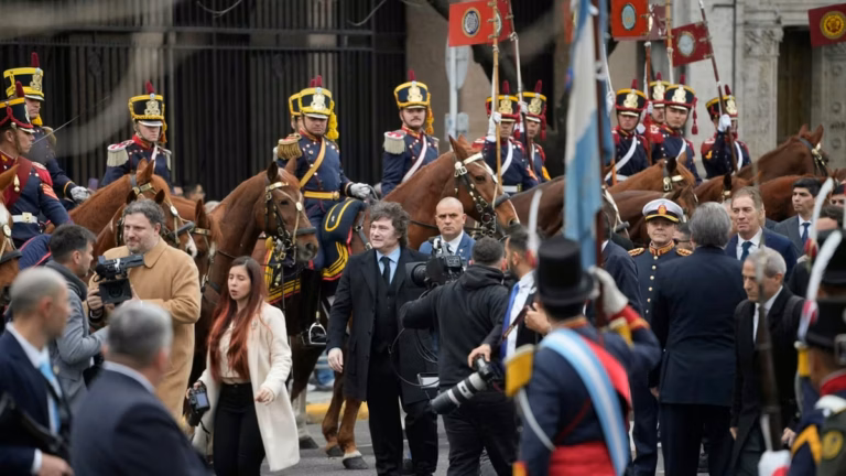 Presidente Javier Milei en el Tedeum en la Catedral Metropolitana de Buenos Aires
