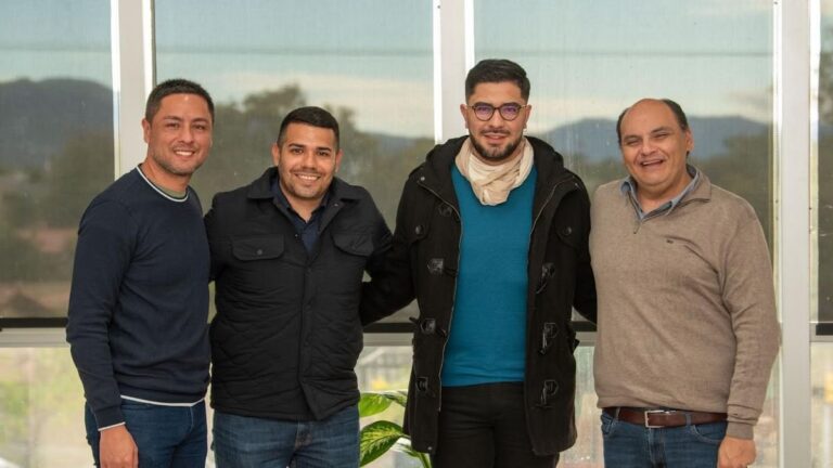 Gustavo Saadi y Federico Vega en el Nodo Tecnológico Municipal