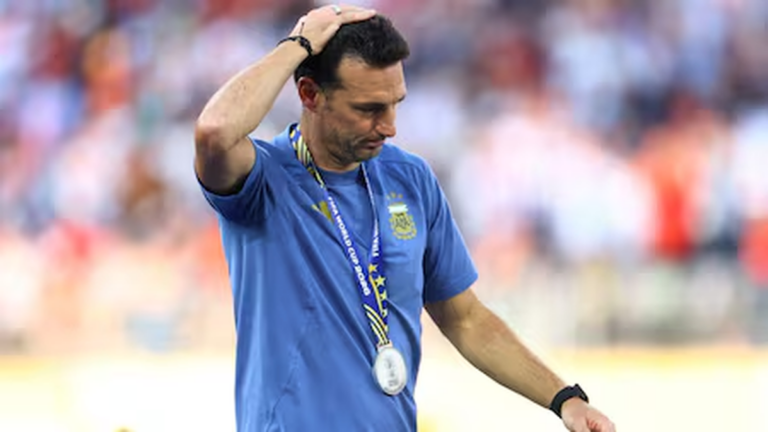 Lionel Scaloni en conferencia de prensa tras la final del Mundial 2026