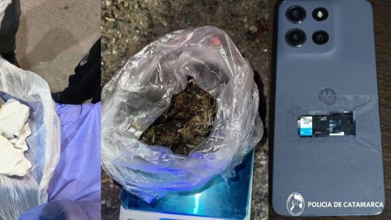Operativo antidrogas en Catamarca con secuestro de marihuana y cocaína