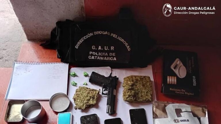 Allanamiento policial en Andalgalá con drogas secuestradas
