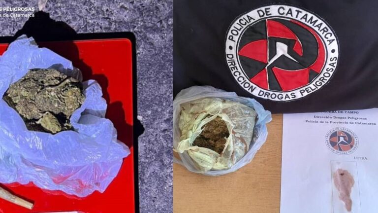 Efectivos policiales revisan equipaje durante control vehicular en ruta nacional
