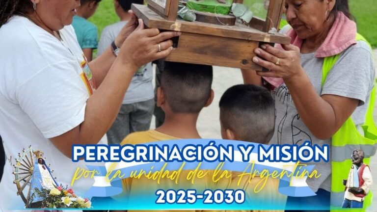 Imagen de Nuestra Señora de Luján en peregrinación