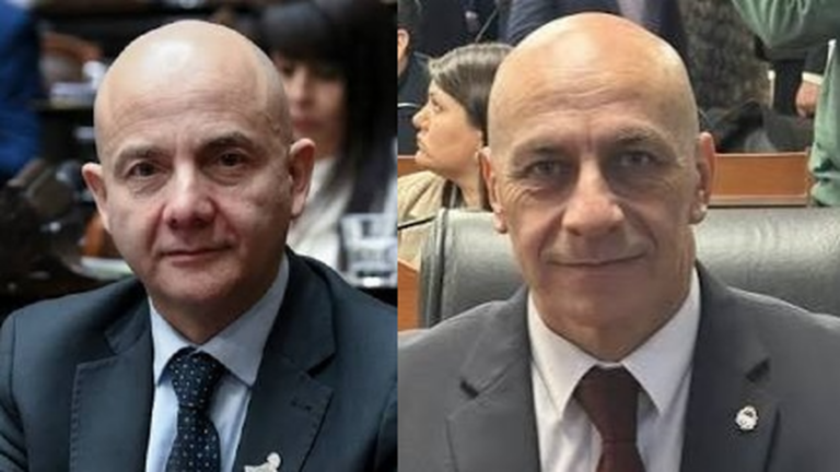 Adrián Brizuela y Luis Fadel en un contexto político