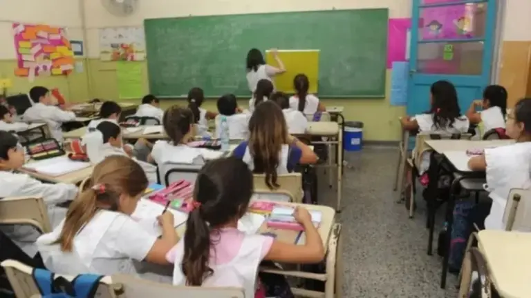 Estudiantes de primaria en Catamarca