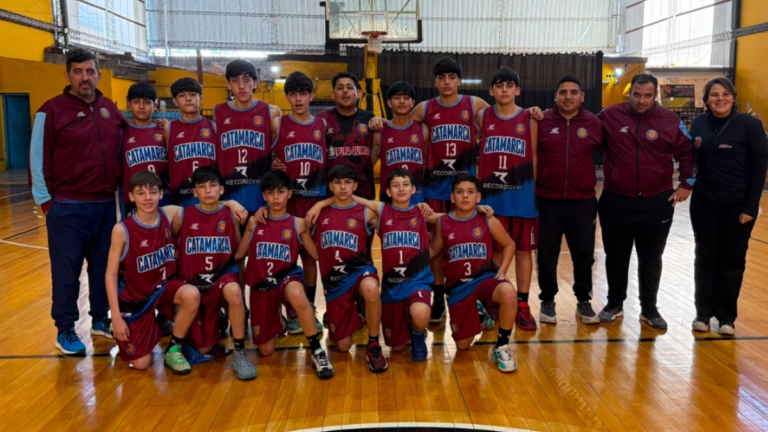 Partido de básquet del seleccionado de Catamarca en el Argentino U13