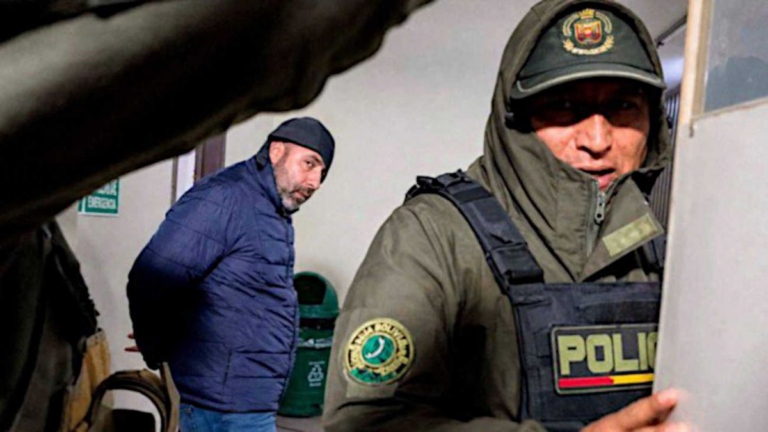 Fernando Cerimedo durante su declaración ante la Justicia de Bolivia