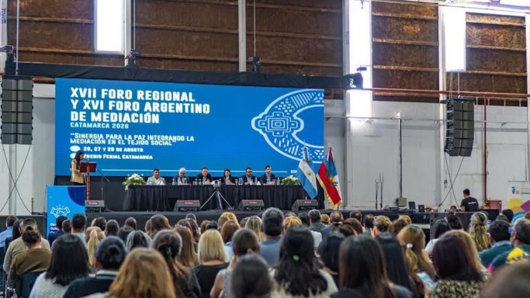 Inauguración del XVII Foro Regional y XVI Foro Argentino de Mediación en el Predio Ferial de Catamarca
