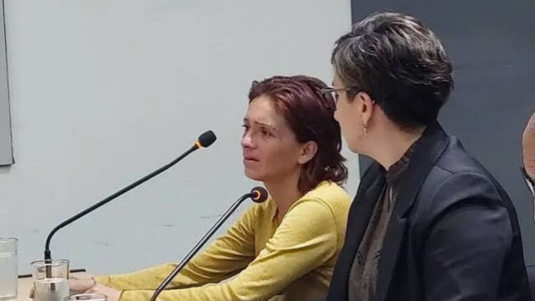 Imagen de Mayra Villagra en el marco de su condena