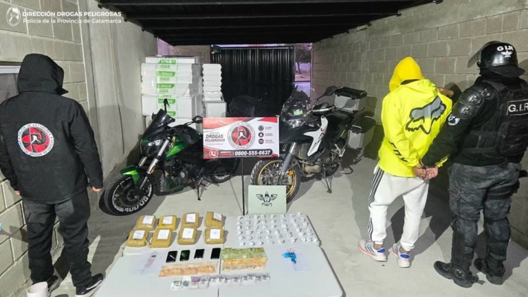 Secuestro de drogas en allanamientos en Catamarca