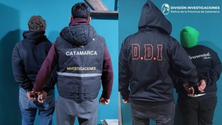 Policía de Catamarca durante procedimiento