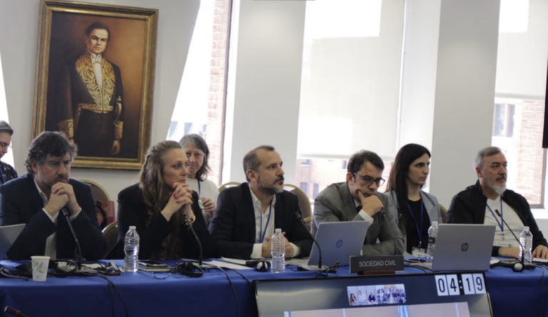 Audiencia de la CIDH en Washington durante la denuncia del FreSU