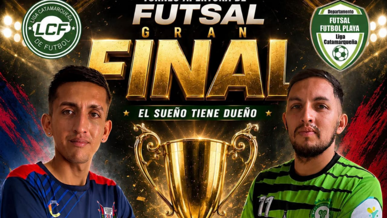 Partido de futsal en el Polideportivo Capital de Catamarca