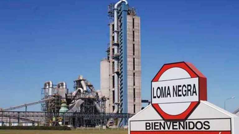 Logotipo de Loma Negra en el marco de su centenario