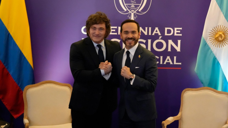 Javier Milei y Abelardo de la Espriella durante su reunión en Cali
