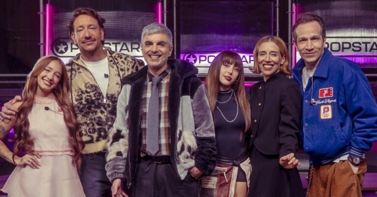 Ale Sergi y Juliana Gattas en el jurado de Popstars