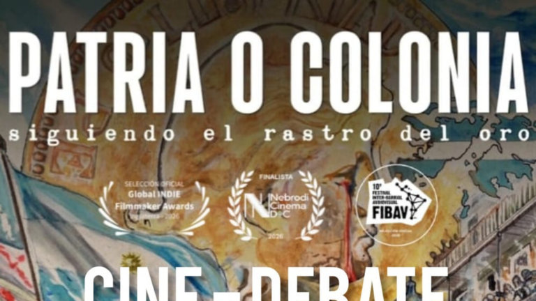 Afiche del documental Patria o Colonia: Siguiendo el rastro del oro