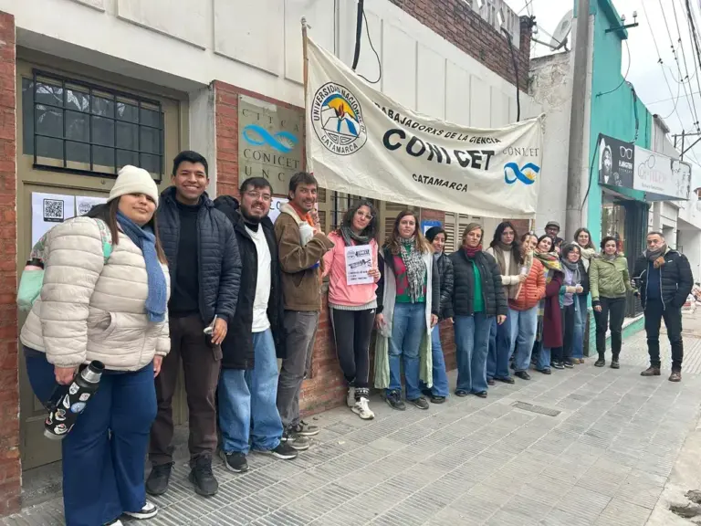 Trabajadores del CONICET Catamarca en manifestación